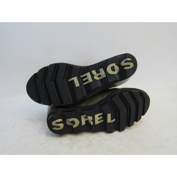 Sorel Womens Sz 7.5 Brown Leather Lace Up Wedge Comfort Ankle Fashion Boots - Picture 9 of 11